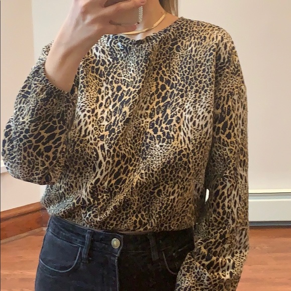 Zara leopard print sweater - Picture 4 of 5